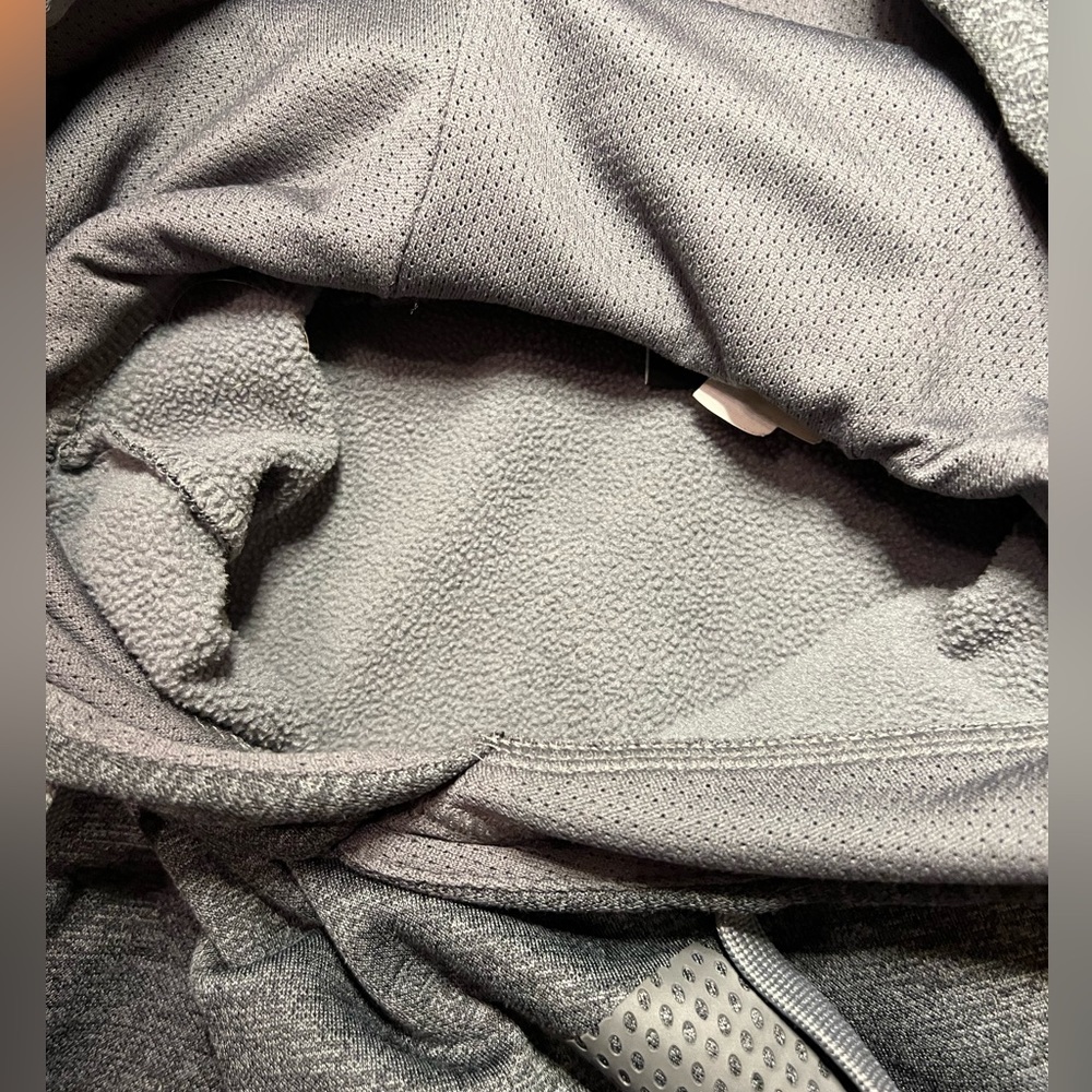 Adidas Men’s Hoodie Sz M dark heather gray - Picture 4 of 5